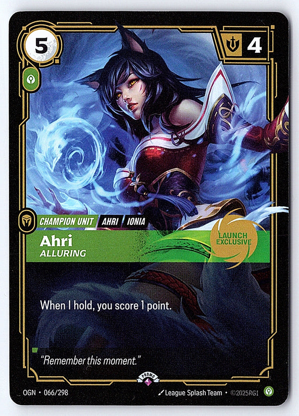 Ahri Alluring Launch Promo OGN 066/298
