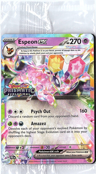 Espeon ex 034/131 Stamped Promo - Pokémon TCG Prismatic Evolutions SEALED
