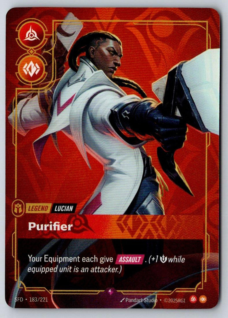 Lucian - Purifier 183/221 Rare Spiritforged Riftbound Foil Near Mint