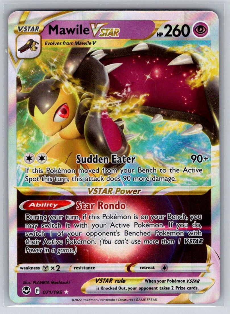 Mawile VSTAR 071/195 Holo VSTAR Rare Silver Tempest Pokemon