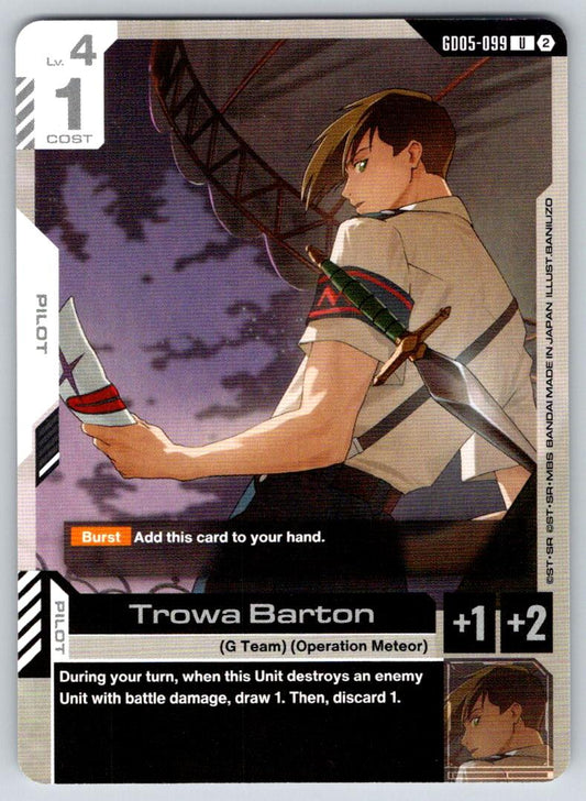Trowa Barton GD05-099 UC Freedom Ascension Gundam Near Mint