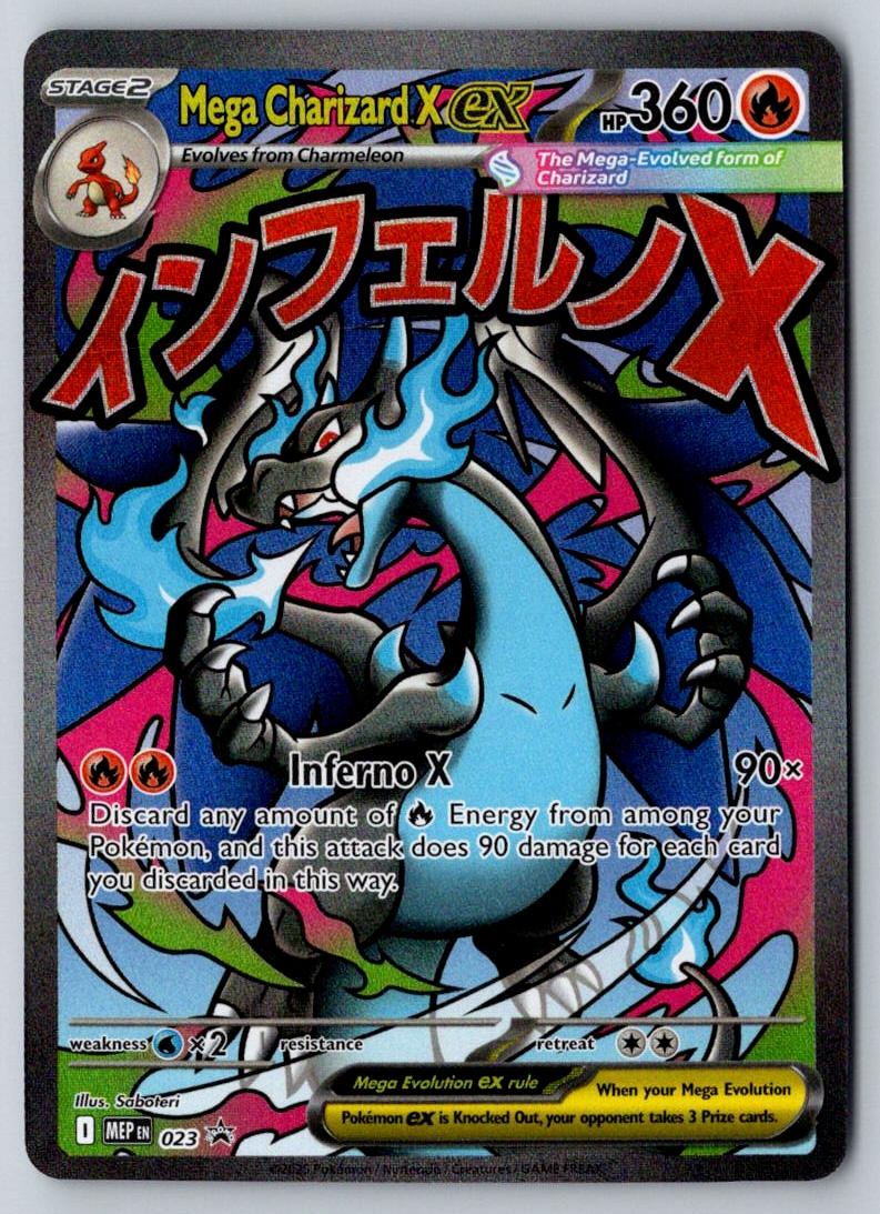 Mega Charizard X ex 023 Holo Promo ME: Mega Evolution Promo Pokemon Holo NM