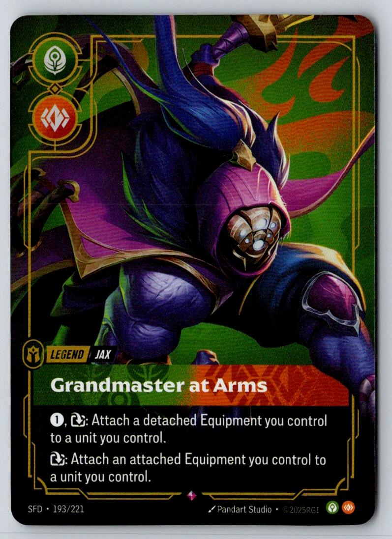 Jax - Grandmaster At Arms 193/221 Rare Spiritforged Riftbound Foil Near Mint