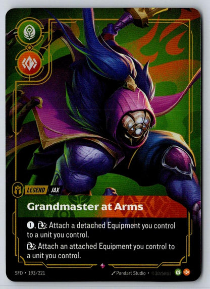 Jax - Grandmaster At Arms 193/221 Rare Spiritforged Riftbound Foil Near Mint