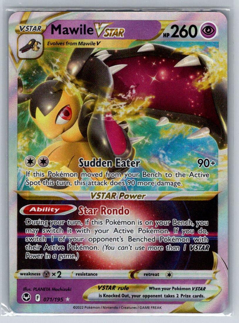 Mawile VSTAR 071/195 Holo VSTAR Rare Silver Tempest Pokemon