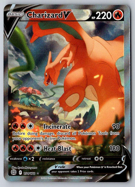 Charizard V 154/172 Ultra Rare Brilliant Stars Pokemon Holo Near Mint