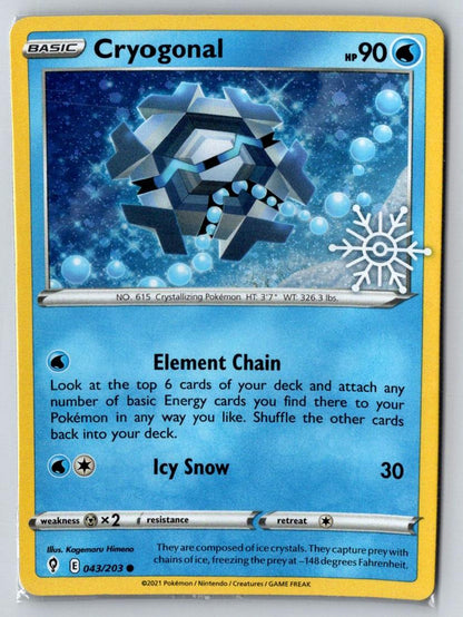 Cryogonal 043/203 Evolving Skies Pokemon *SEALED*