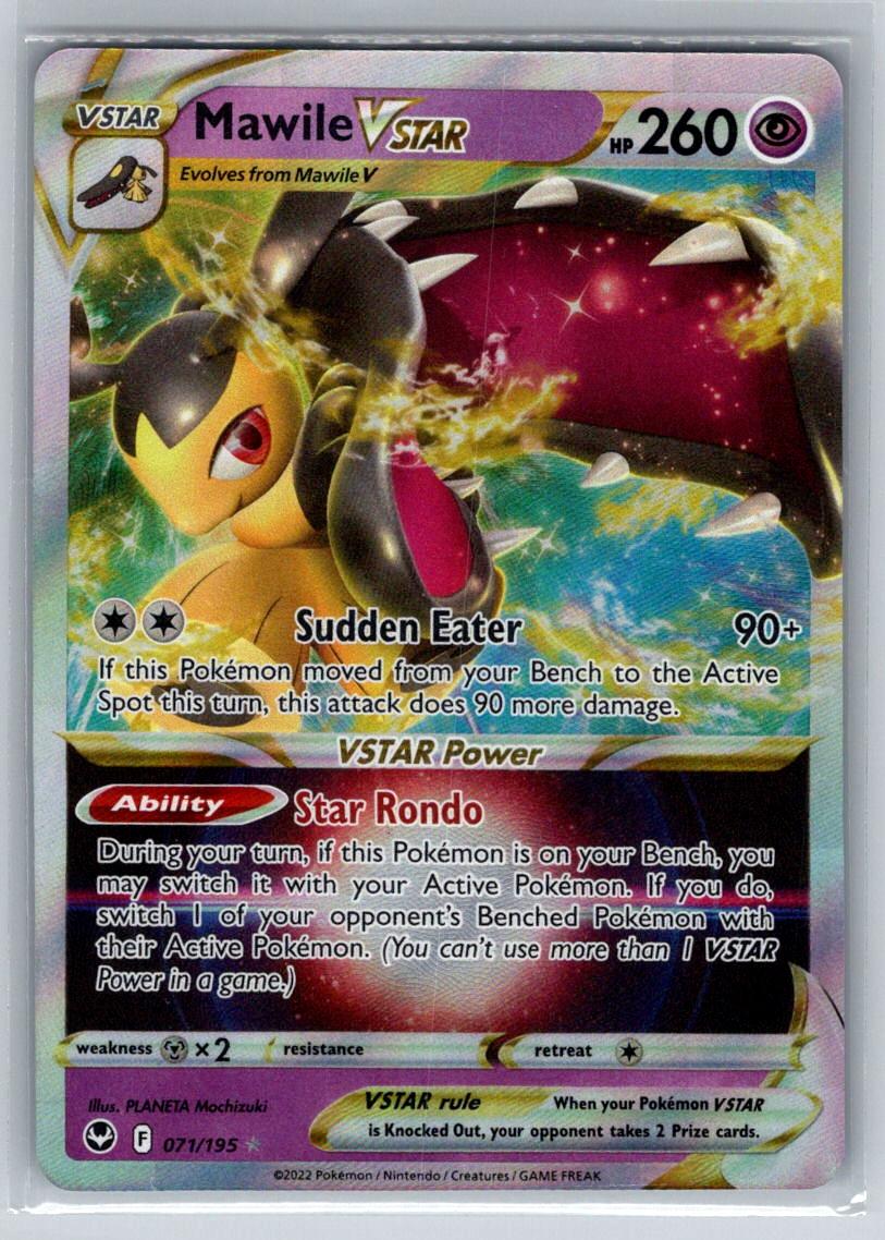 Mawile VSTAR 071/195 Holo VSTAR Rare Silver Tempest Pokemon