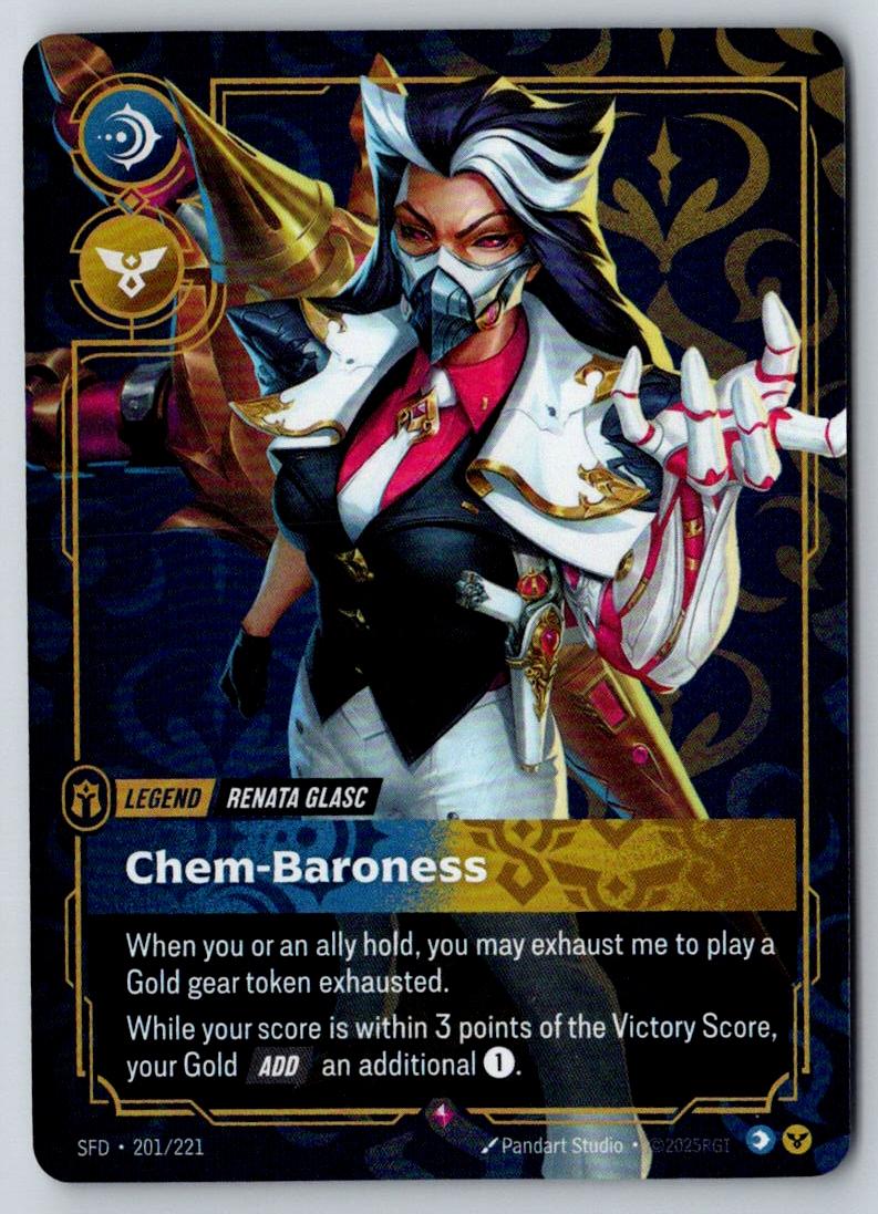 Renata Glasc - Chem-Baroness 201/221 Rare Spiritforged Riftbound Foil Near Mint